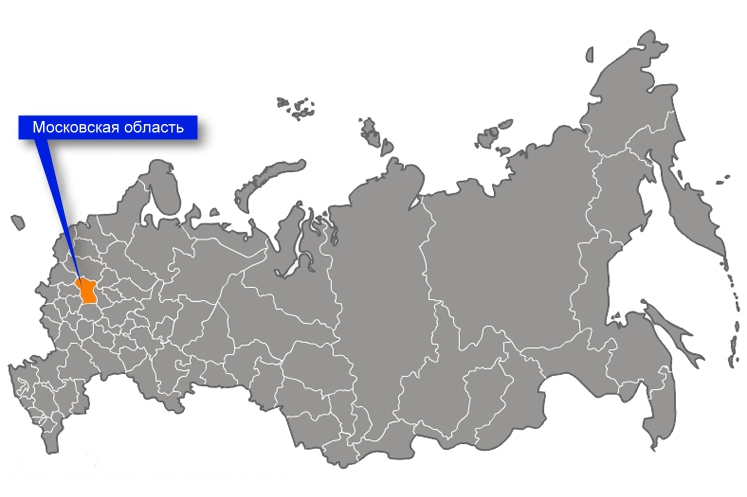 Карта Московской области
